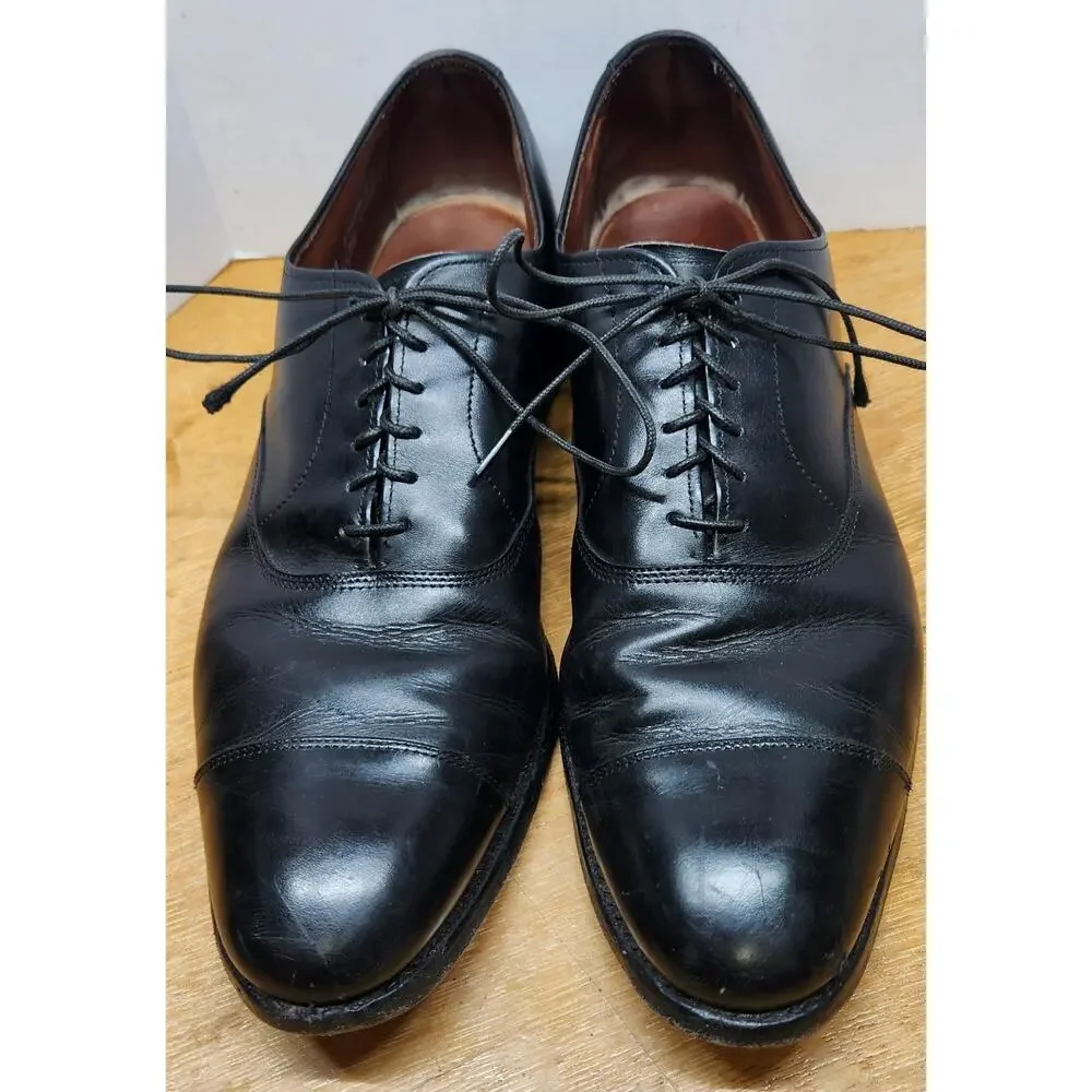 Allen Edmonds Park Avenue Men’s Black Cap Toe Dress Oxfords Size‎ 11 B Scuffs